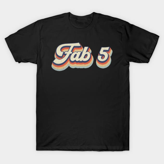 Retro Pattern Fab 70s 80s 90s Birthday Classic Style T-Shirt by Friday The 13th